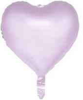 Globos Europe Bv Lilac pastelinė širdis folijos balionas, 46 cm