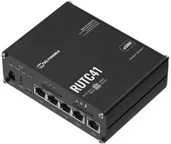 Teltonika RUTC41 belaidis maršrutizatorius Gigabit Ethernet dviejų dažnių (2.4 GHz/5 GHz) 5G Juodas