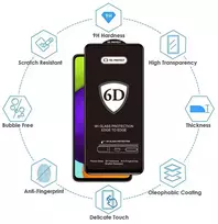 Tel Protect Full Glue 6D grūdintas stiklas, skirtas XIAOMI REDMI NOTE 15, Juodas