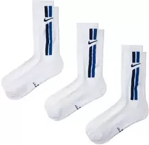 Nike Kojinės U Nk Ed Elvd Crw 3P Fta Stripe-144 Baltas IH8532 901