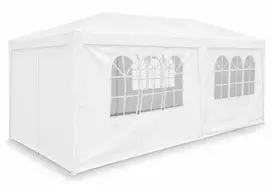 TENO baltas sodo paviljonas su langais 3x6 m