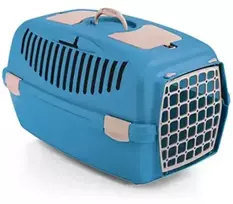 Stefanplast Narvas transportavimui Gulliver 2 su plastikinėmis durelėmis 55x36x35cm mėlynas