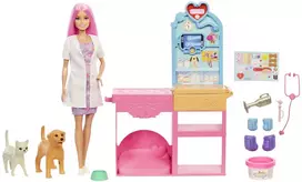 Barbie Barbė - Greitųjų menų gyvūnų veterinarijos klinika (JFX93)