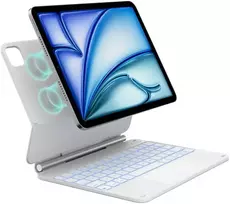 Typecase Dėklas su klaviatūra iPad Air 11" 2024/2025 baltas