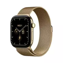 Išmanusis laikrodis Apple Watch Series 12 GPS + Cellular 42mm Radiant Gold Titanium Case with Radiant Gold Milanese Loop - MJGL4ET/A