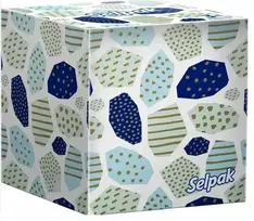 SELPAK Boutique kosmetinės servetėlės, 3 sluoksnių, 48 vnt.
