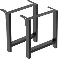 Wiltec plieninės stalo kojos 70 x 72 cm, 2 vnt., juodos, modelis 60847