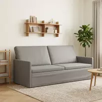 3 vietų sofa Šviesiai pilka 190 x 81 x 82 cm Aksomas