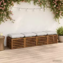 Sėdynių pagalvėlės VIANEN 4 vnt. 100% poliesteris Balta