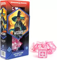Sirius Dice Dungeons & Dragons Adventure Dice - Wizard: Fuchsia