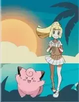 Pokémon Lillie ir Clefairy Flex kortų dėžutė 100+ kortų, Ultra Pro