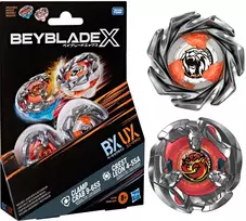 Hasbro Beyblade X | Clamp Crab 9-65S BX & Crest Leon 4-55A UX Dual Pack Set