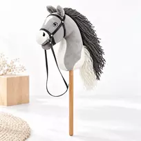 Relaxdays Pliušinis jojimo arkliukas (hobby horsing)