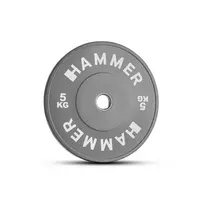 Svarmens plokštė HAMMER Bumper Plate, pilka, 50 mm, 5kg