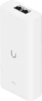 Ubiquiti UniFi 10G PoE+++ Adapteris (90W), can power UniFi PoE+++ devices, reduce dependency on PoE switch power, and provide a Multi-Gigabit LAN connection, Contains RJ45 data input, AC cable with earth ground, and PoE+++ output