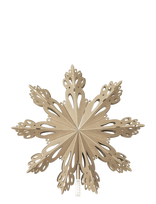 Broste Copenhagen - Snowflake Tree Topper - Kalėdiniai žaisliukai ir eglutės aksesuarai - Ruda