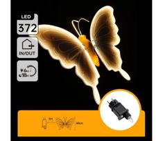 Aigostar - LED Lauko kalėdinė dekoracija 306xLED IP44 šiltai balta drugelis