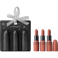 MAC Cosmetics Holiday Teddy Party Mini Lip Trio dovanų rinkinys lūpoms