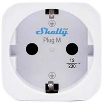 Shelly · Plug & Play Plug M Gen3 White · Smarter Zwischenstecker · 13A · Messfunktion · WLAN · BT · weiß Shelly_Plug_M_Gen3_w