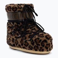 Moteriški sniego batai Moon Boot Icon Low Fleece Leopard cognac/cocoa