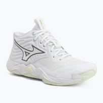 Moteriški tinklinio bateliai Mizuno Wave Momentum Elite Mid white/balsam green/ambrosia