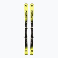 Kalnų slidės + apkaustai Völkl Racetiger SC Yellow+VMotion 10 GW