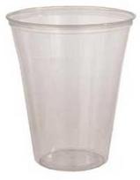 Multi Plastikinis puodelis 30 cl Ø95x112 mm Lux PS Skaidrus, 75 vnt./pak.