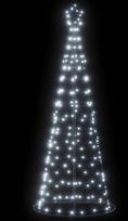 LED Kalėdų eglutė 200 LEDs Šalta Balta 180 cm