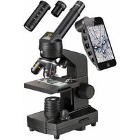 Mikroskopas National Geographic 40x–1280x su telefono laikikliu