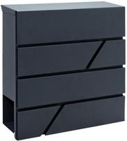Humberg Global Pašto dėžutė 37x37x10cm antracito spalvos 4991