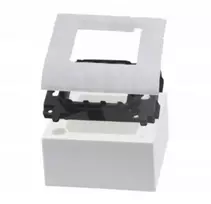 SecurityNET Sieninis adapteris 2 modulių, pilnas komplektas moduliniams lizdams WP45X4526