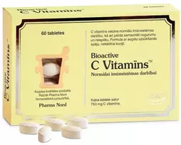 Pharma Nord BIOACTIVE Vitamin C 750 mg tabletės N60