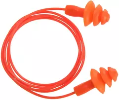 Daugkartinio panaudojimo TPR ausų kištukai (50 porų) Portwest EP04, Pw spalvos: Oranžinis