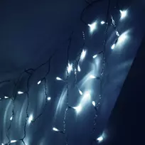 LED varveklių užuolaida, 500 LED, 20 m, šaltai balta