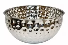 Metalinis serviravimo dubuo sidabrinis 20 cm
