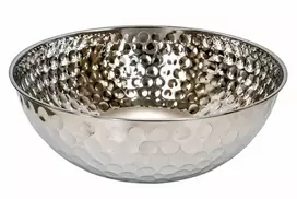 Metalinis serviravimo dubuo sidabrinis 25 cm