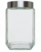Stiklinis indas biriems su metaliniu dangteliu 1,6 l