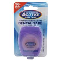 Tarpdančių siūlas active oral care Dental Tape, 50 m
