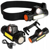 Galinga BLOW galvos prožektorius su magnetu, COB, LED, USB