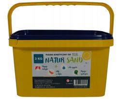 Nefere NaturSand kinetinis smėlis, 3 kg, kibirėlyje, pagamintas Lenkijoje, nuo 3 metų