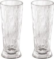 Koziol Plastikinės alaus stiklinės Club No. 10 Tritan 300 ml, permatomos, 2 vnt.