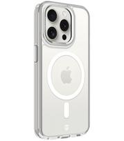 Skaidrus (Sidabrinės spalvos) dėklas Apple iPhone 15 Pro telefonui "Tactical MagForce 2.0 Cover"