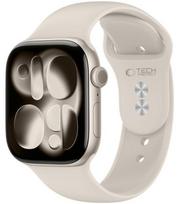 (Starlight) apyrankė Apple Watch 8 / 9 / 10 / 11 / 12 / SE / Ultra (44 / 45 / 46 / 49 mm) "Tech-Protect Silicone"