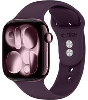 Raudona (Deep Burgundy) apyrankė Apple Watch 8 / 9 / 10 / 11 / 12 / SE / Ultra (44 / 45 / 46 / 49 mm) "Tech-Protect Silicone"