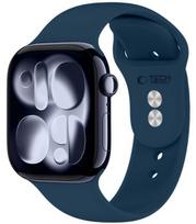 Mėlyna (Navy Blue) apyrankė Apple Watch 8 / 9 / 10 / 11 / 12 / SE (40 / 41 / 42 mm) laikrodžiui "Tech-Protect Silicone"