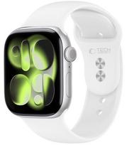 Balta apyrankė Apple Watch 8 / 9 / 10 / 11 / 12 / SE (40 / 41 / 42 mm) laikrodžiui "Tech-Protect Silicone"
