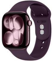 Raudona (Deep Burgundy) apyrankė Apple Watch 8 / 9 / 10 / 11 / 12 / SE (40 / 41 / 42 mm) laikrodžiui "Tech-Protect Silicone"