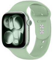 Žalia (Pistachio) apyrankė Apple Watch 8 / 9 / 10 / 11 / 12 / SE (40 / 41 / 42 mm) laikrodžiui "Tech-Protect Silicone"