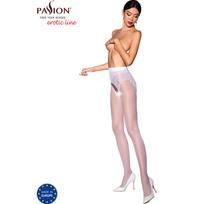PASSION WOMAN GARTER & STOCK Tiopen 006 baltos pėdkelnės 30 DEN