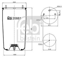 FEBI BILSTEIN Korpusas, pneumatinė pakaba 20881